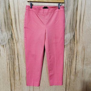 Talbots Womens Size 2 Pink Chathom Crop Side Zip Straight Leg Pants New With Tag